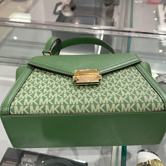 MICHAEL KORS
Whitney Medium Flap TH Satchel
Fern Green 
NWT - Picture 8 of 16